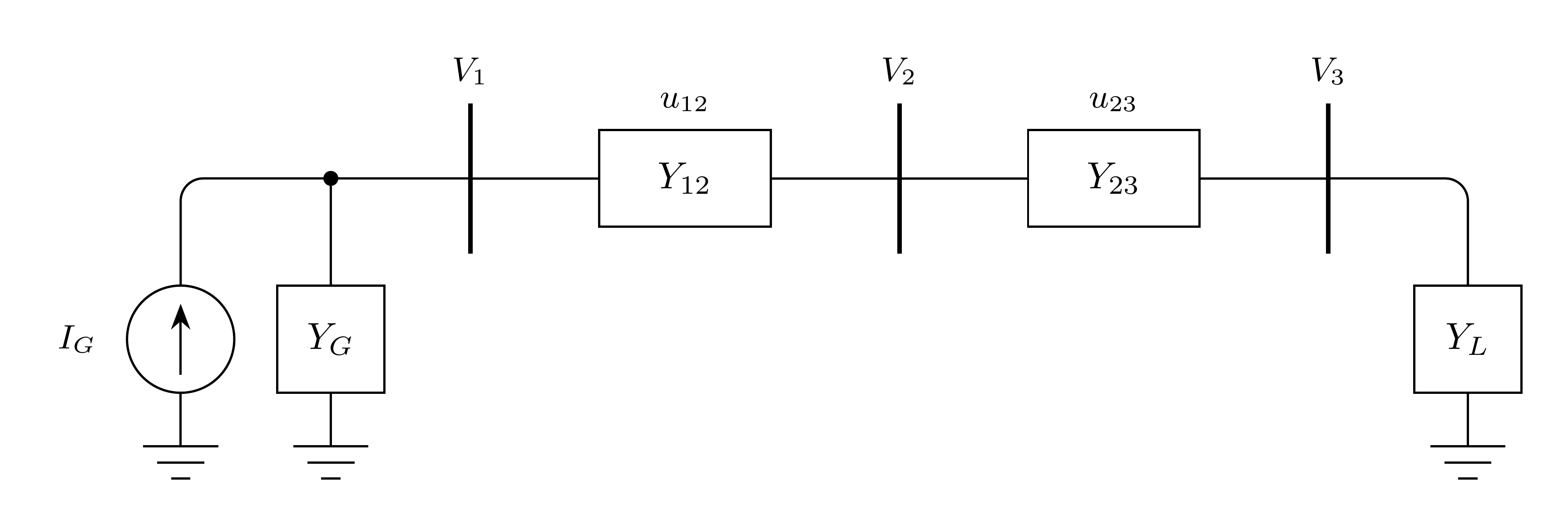 Three-bus example
